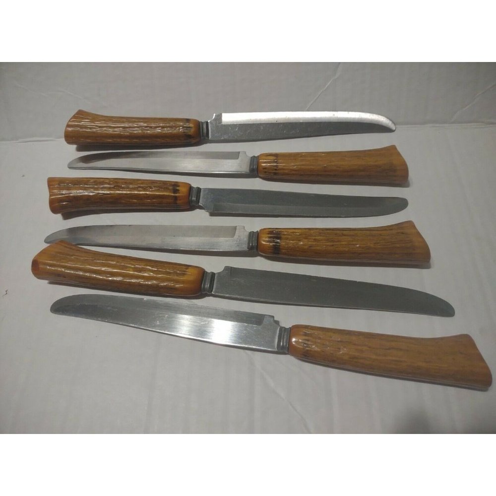 Vintage Hull Stainless And Bakelite? Butterknives Lot Of 6